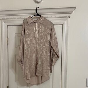 Elegant Beige Women's Top